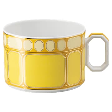 Signum 茶杯连茶碟, 瓷器, 黄色 - Swarovski, 5648536