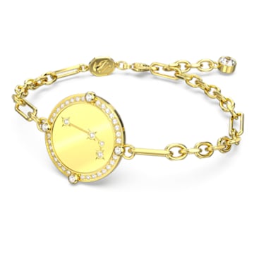 Zodiac 手链, 白羊座, 金色, 镀金色调 - Swarovski, 5649064
