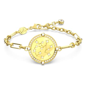 Zodiac bracelet, Sagittarius, Gold tone, Gold-tone plated - Swarovski, 5649072