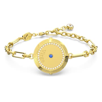 Zodiac 手链, 处女座, 金色, 镀金色调 - Swarovski, 5649075