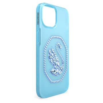 Smartphone 套, 天鹅, iPhone® 14, 蓝色 - Swarovski, 5649834
