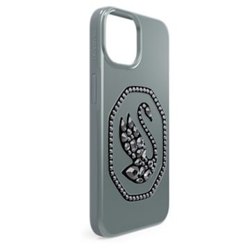 Smartphone case, Swan, iPhone® 14, Black - Swarovski, 5649840