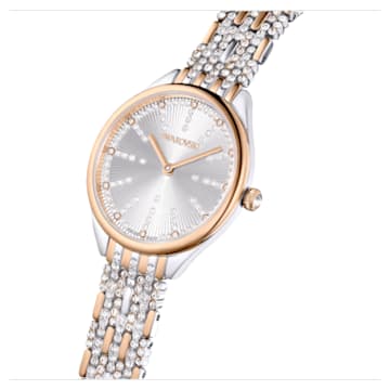 Attract 腕表, 瑞士制造，密镶, 金属手链, 玫瑰金色调, 混合金属润饰 - Swarovski, 5649987