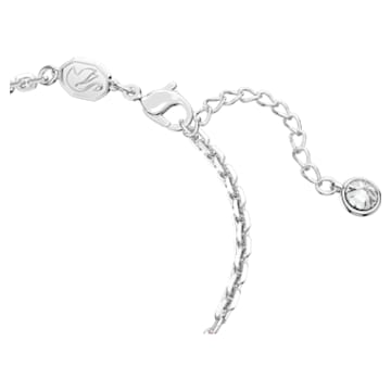 Pop Swan bracelet, Swan, Pink, Rhodium plated - Swarovski, 5650188