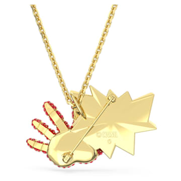 Marvel Iron Man 链坠和胸针, 流光溢彩, 镀金色调 - Swarovski, 5650575