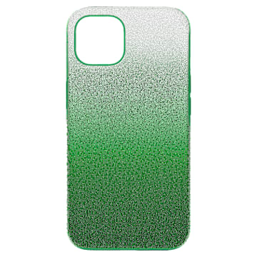 High smartphone case, iPhone® 13, Green - Swarovski, 5650675
