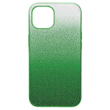 High smartphone case, iPhone® 14, Green - Swarovski, 5650676