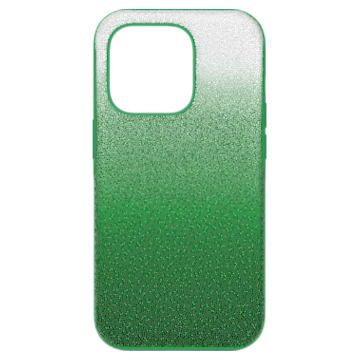 High smartphone case, iPhone® 14 Pro, Green - Swarovski, 5650677