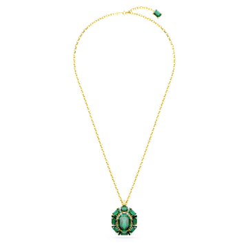 Millenia pendant, Mixed cuts, Green, Gold-tone plated - Swarovski, 5650797