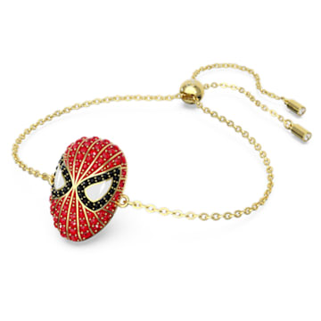 Spider-Man © MARVEL bracelet, Red, Gold-tone plated - Swarovski, 5650873