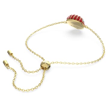 Marvel Spider-Man bracelet, Red, Gold-tone plated - Swarovski, 5650873