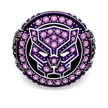 Black Panther © MARVEL ring, Black Panther, Purple, Rhodium plated - Swarovski, 5650877