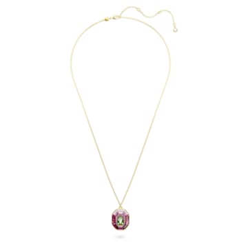 Chroma pendant, Mixed cuts, Medium, Multicolored, Gold-tone plated - Swarovski, 5651291