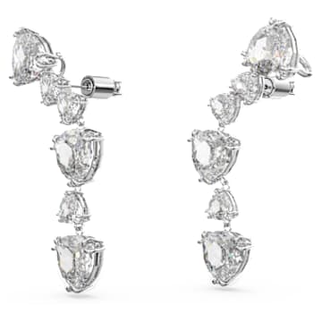 Mesmera ear cuffs, Trilliant cut, White, Rhodium plated - Swarovski, 5652040