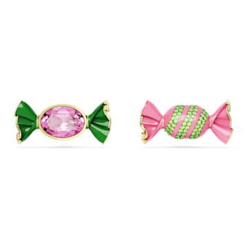 Dulcis stud earrings, Candy, Multicolored, Gold-tone plated - Swarovski, 5652136