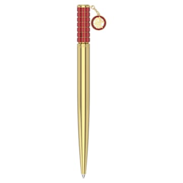 Alea 圆珠笔, 红色, 镀金色调 - Swarovski, 5653396