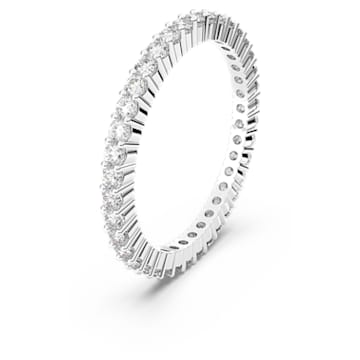 Vittore ring, Round cut, White, Rhodium plated - Swarovski, 5655705