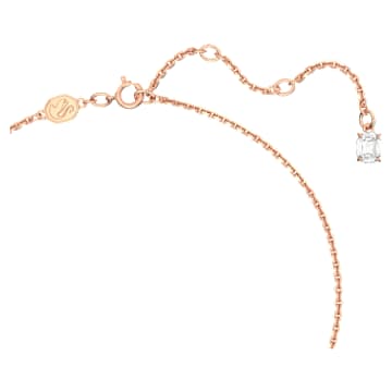 Gema 520 pendant, Heart, Pink, Rose gold-tone plated - Swarovski, 5656577