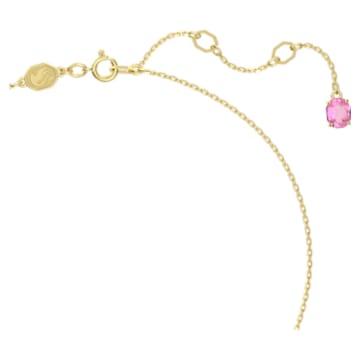 Florere pendant, Flower, Small, Pink, Gold-tone plated - Swarovski, 5657875