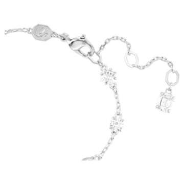 Mesmera 手链, 混合切割、散点设计, 白色, 镀铑 - Swarovski, 5661530