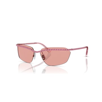 太阳眼镜, 长方形, SK7001 EL, 粉红色 - Swarovski, 5679902